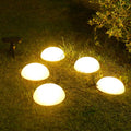 Solar 5 Half Ball LED Garden Lights - Decorative Lawn Plug-In Outdoor Lighting