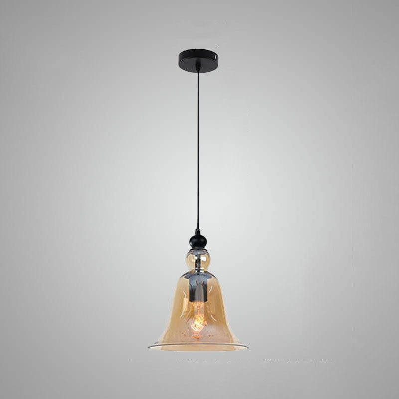 Industrial Glass 1-Light Pendant Ceiling Light Fixture