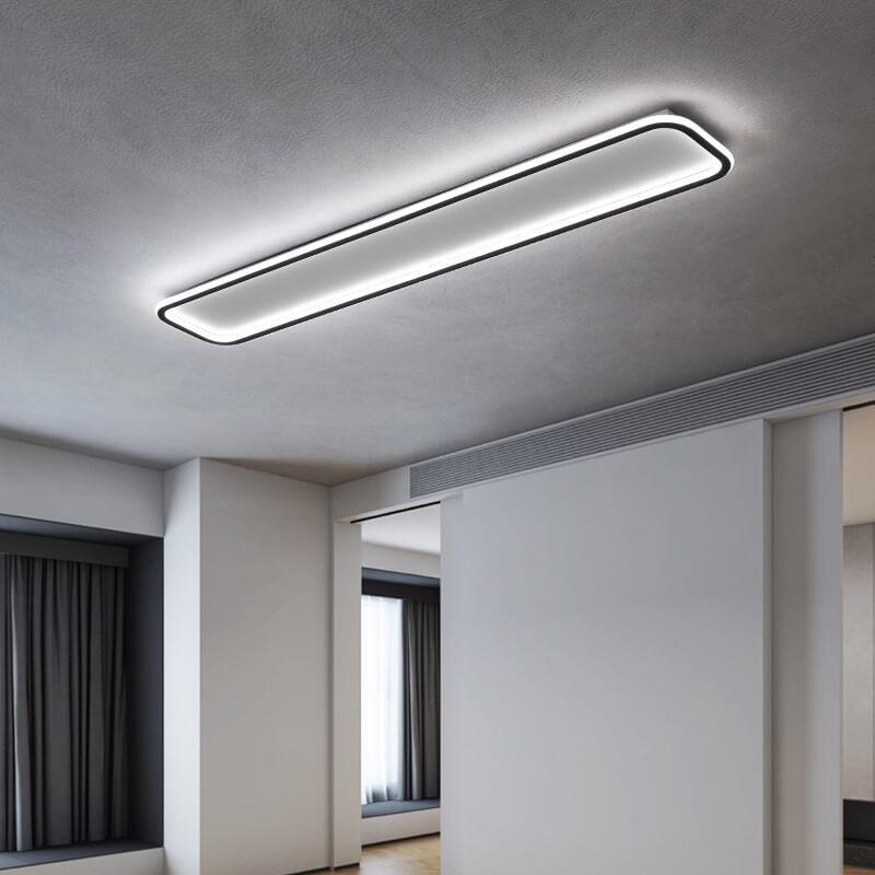 Minimalist 1-Light LED Flush Mount - Acrylic, 3 Color Changeable, Modern Ceiling Light
