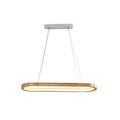 Modern Minimalist Wooden LED Chandelier - Round 1-Light Lighting Fixture