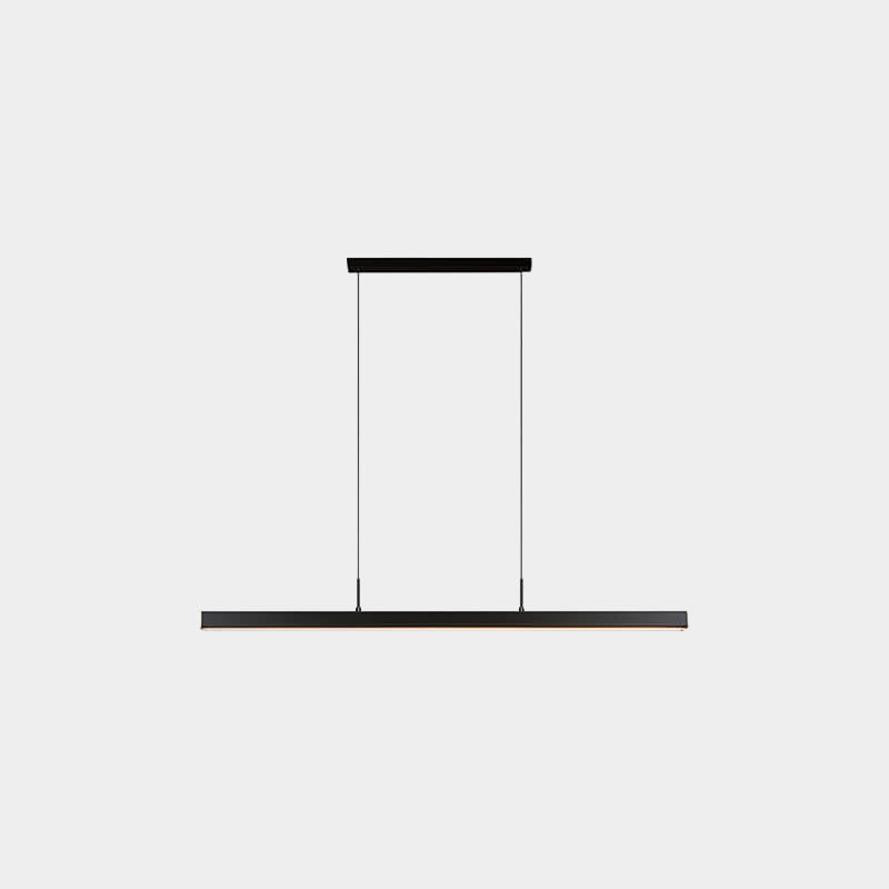 Modern Minimalist Long Strip LED Pendant Light - Sleek Lighting Solution for Home & Office, Energy-Efficient Design, Adjustable Height, Stylish Illumination