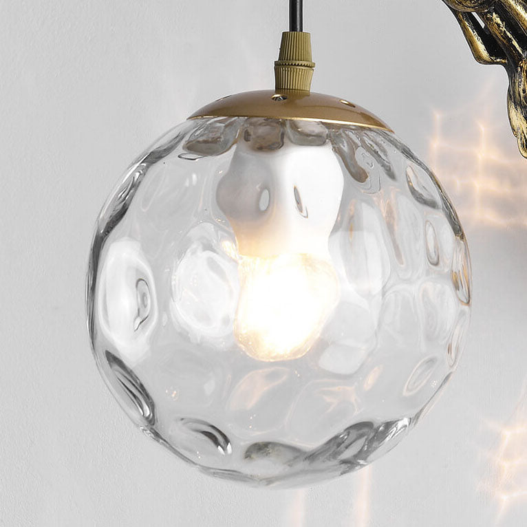 Vintage Rustic Mermaid Wall Sconce Lamp - 1-Light Decor for Coastal Home  

Illuminate your space with this enchanting Vintage Rustic Mermaid Orb 1-Light Wall Sconce Lamp. Perfect for coastal-themed decor, this wall sconce features a charming mermaid desi
