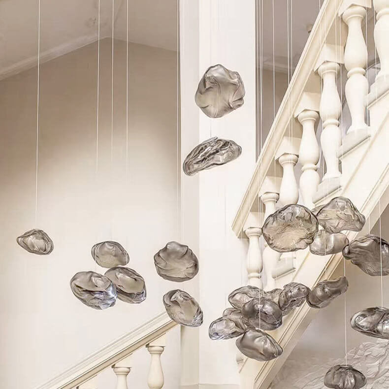 Modern Cloud Glass Pendant Light - 1-Light Suspension Lamp for Stylish Home Decor