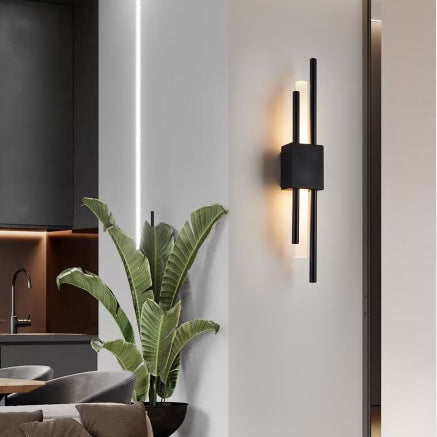 Modern Minimalist Iron Acrylic LED Wall Sconce for Bedside Lighting