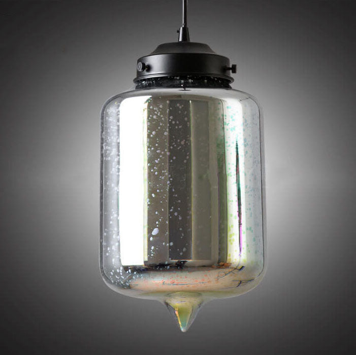 Modern 3D Stained Glass Fireworks Pendant Light - 1-Light Fixture Decor
