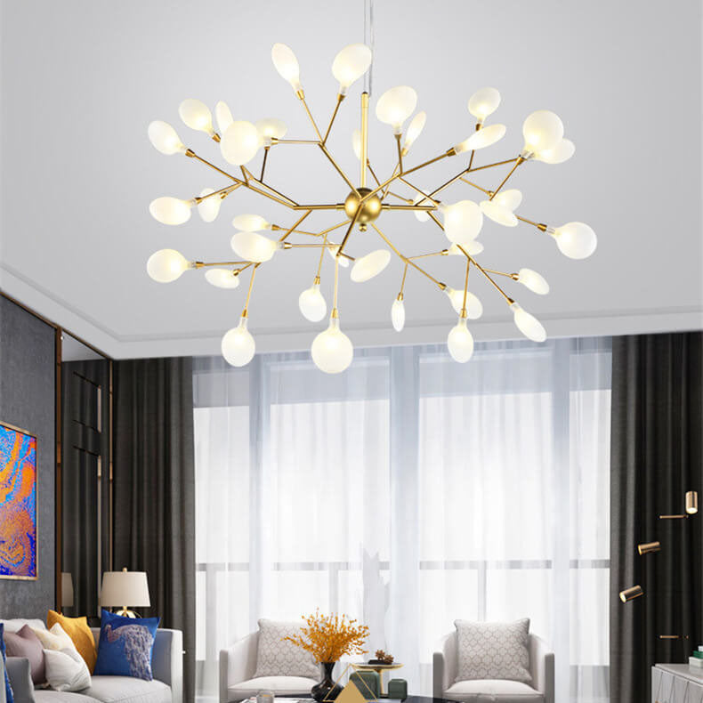 Modern Metal 27/36 Light Fireflies LED Chandelier - Contemporary Lighting, Dimmable Fixtures, Stylish Home Decor, Energy-Efficient Design