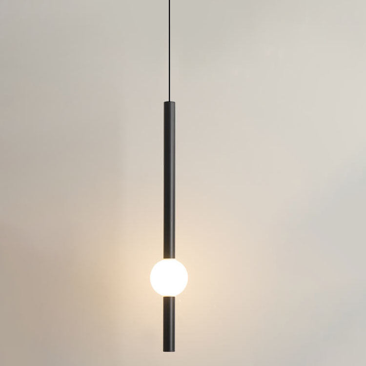 Modern Minimalist LED Pendant Light with Metal Ball Design