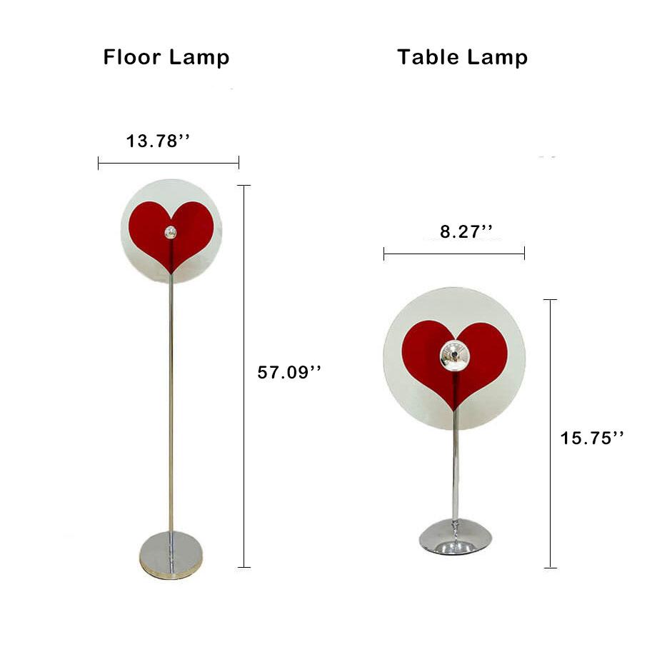 Heart-Shaped LED Floor Lamp - Stylish Vibes Light for Home Decor