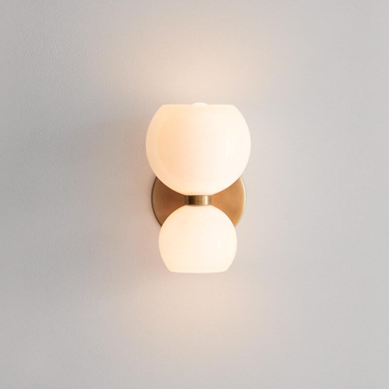 Modern 2-Light Bowl Wall Sconce - Elegant Lighting Fixture for Stylish Decor