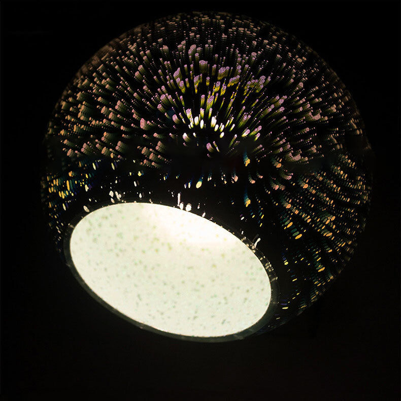 Modern 3D Stained Glass Fireworks Pendant Light - 1-Light Fixture Decor