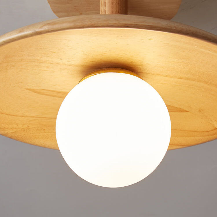 Nordic Wooden Dome 1-Light Semi-Flush Mount Ceiling Light 

Illuminate your space with a sleek Nordic design. This semi-flush mount ceiling light features a stylish wooden dome, ideal for modern, minimalist, or Scandinavian interiors. Perfect for living r