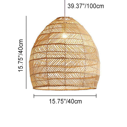 Rattan Weaving Dome Pendant Light - Boho Chic Lighting Fixture  

Elevate your space with this stunning rattan weaving dome pendant light. Perfect for adding a bohemian touch to your home decor, this light fixture seamlessly blends style and functionality