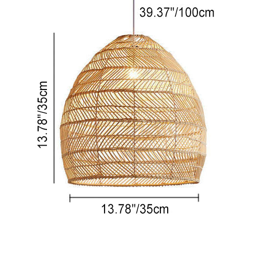 Rattan Weaving Dome Pendant Light - Boho Chic Lighting Fixture  

Elevate your space with this stunning rattan weaving dome pendant light. Perfect for adding a bohemian touch to your home decor, this light fixture seamlessly blends style and functionality