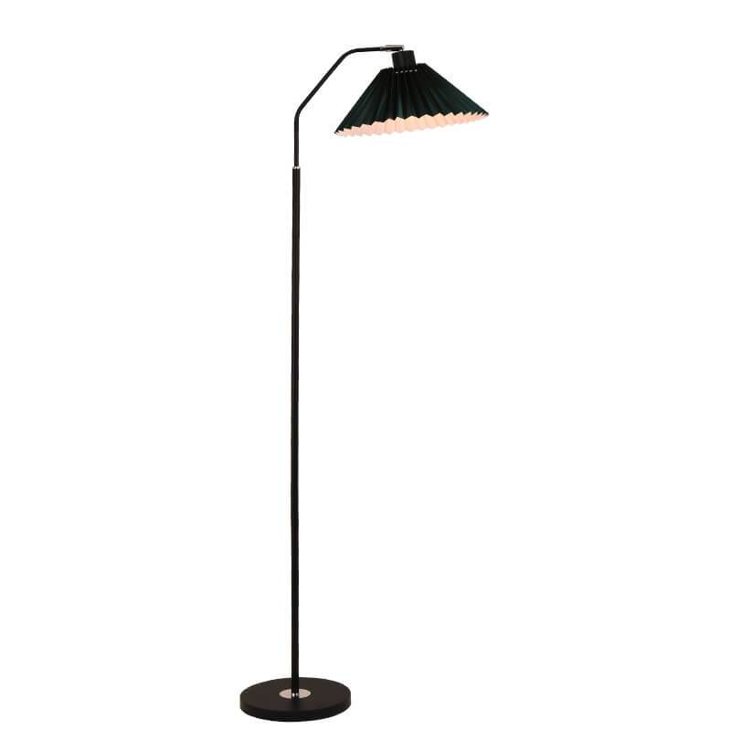 Minimalist Pleated Shade 1-Light Floor Lamp - Modern Standing Light for Living Room & Bedroom