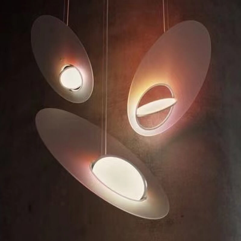 Galaxy Satellite Saturn LED Pendant Light - Artistic Acrylic Design, 1-Light Fixture for Modern Home Decor