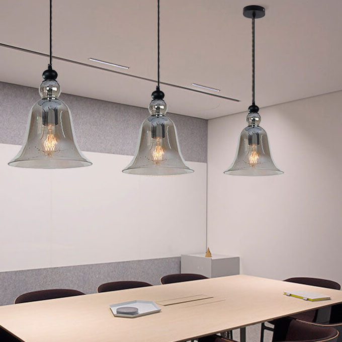 Industrial Glass 1-Light Pendant Ceiling Light Fixture