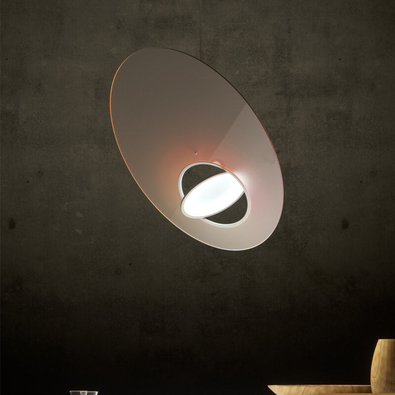 Galaxy Satellite Saturn LED Pendant Light - Artistic Acrylic Design, 1-Light Fixture for Modern Home Decor