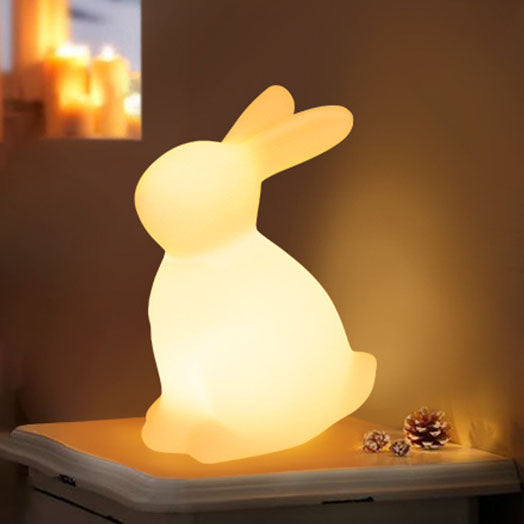 Contemporary Creative Rabbit LED Table Lamp for Bedroom, Cute Night Light for Kids, Modern Desk Decor, Stylish Bedroom Lighting, Unique Animal Design, Adjustable Brightness, Nursery Accessories, Home Decor Lighting
