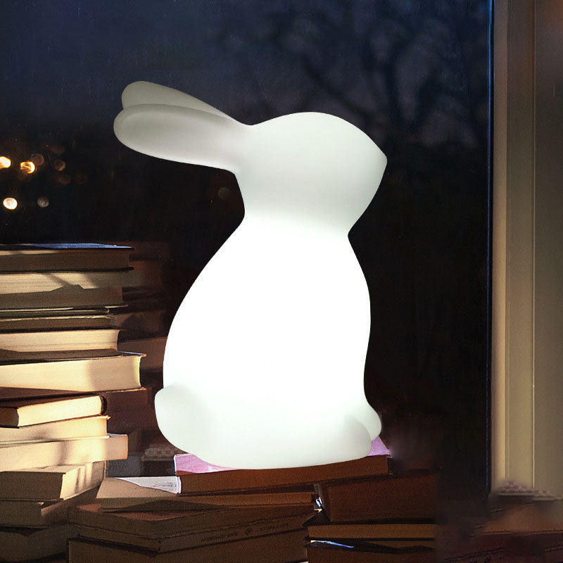Contemporary Creative Rabbit LED Table Lamp for Bedroom, Cute Night Light for Kids, Modern Desk Decor, Stylish Bedroom Lighting, Unique Animal Design, Adjustable Brightness, Nursery Accessories, Home Decor Lighting