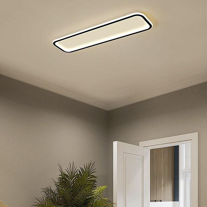 Minimalist 1-Light LED Flush Mount - Acrylic, 3 Color Changeable, Modern Ceiling Light