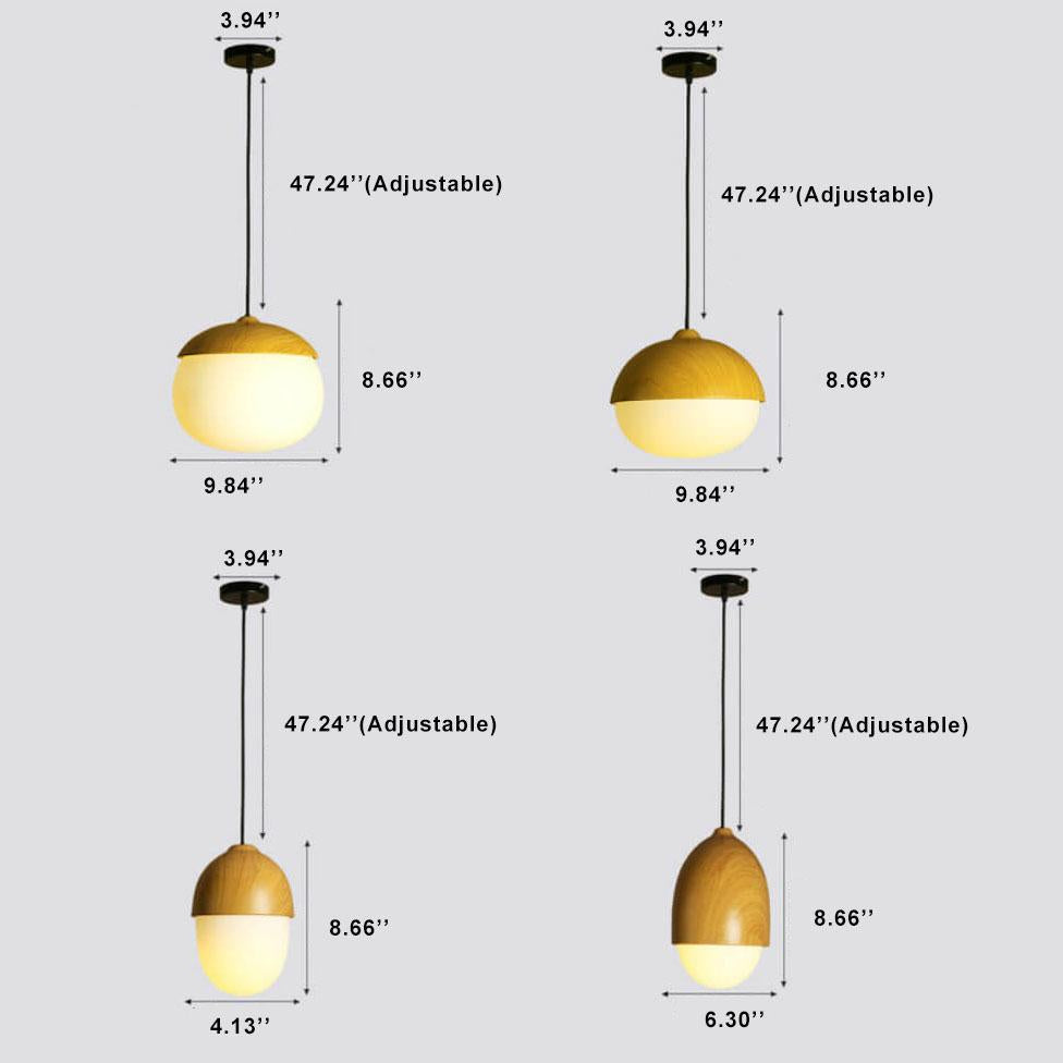 Modern Beige Nut Globe Pendant Light - 1-Light Fixture for Home Decor, Contemporary Ceiling Lighting, Stylish Pendant Lamp, Living Room, Kitchen, Dining Room Lighting