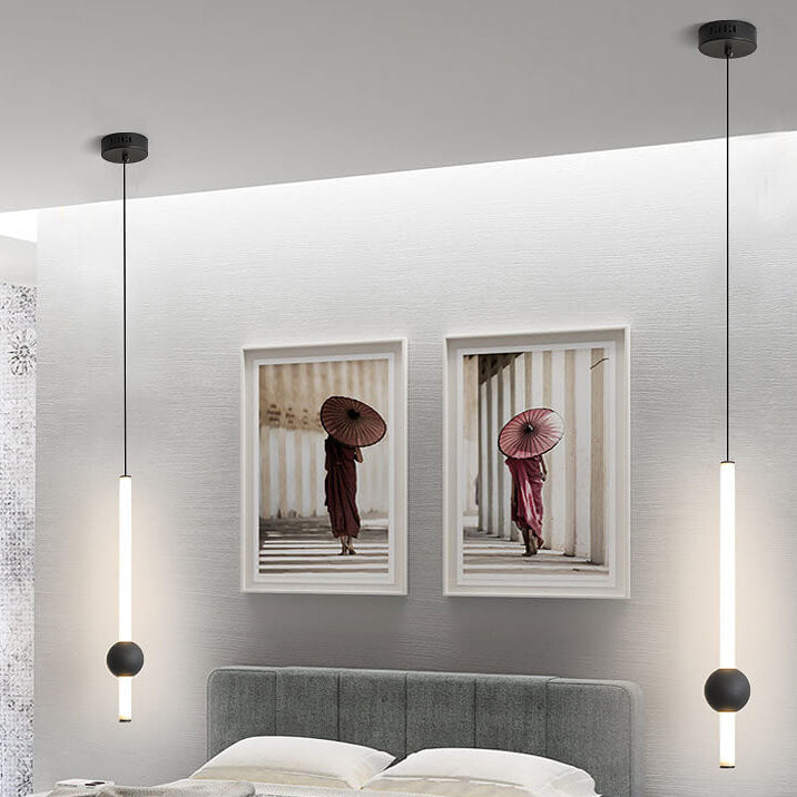 Modern Minimalist LED Pendant Light with Metal Ball Design