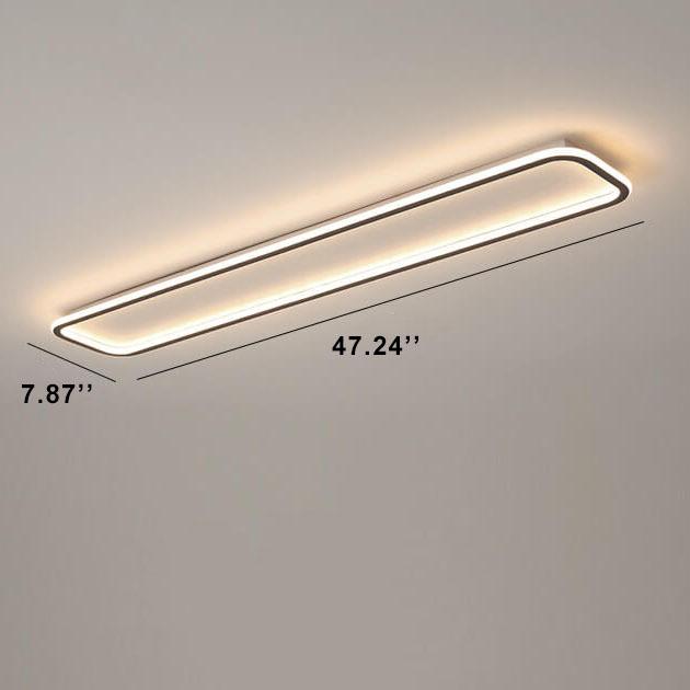 Minimalist 1-Light LED Flush Mount - Acrylic, 3 Color Changeable, Modern Ceiling Light