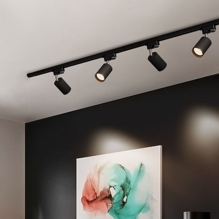 Modern Tubular Track Lighting - 3/4/5 Light LED Flush Mount Fixture