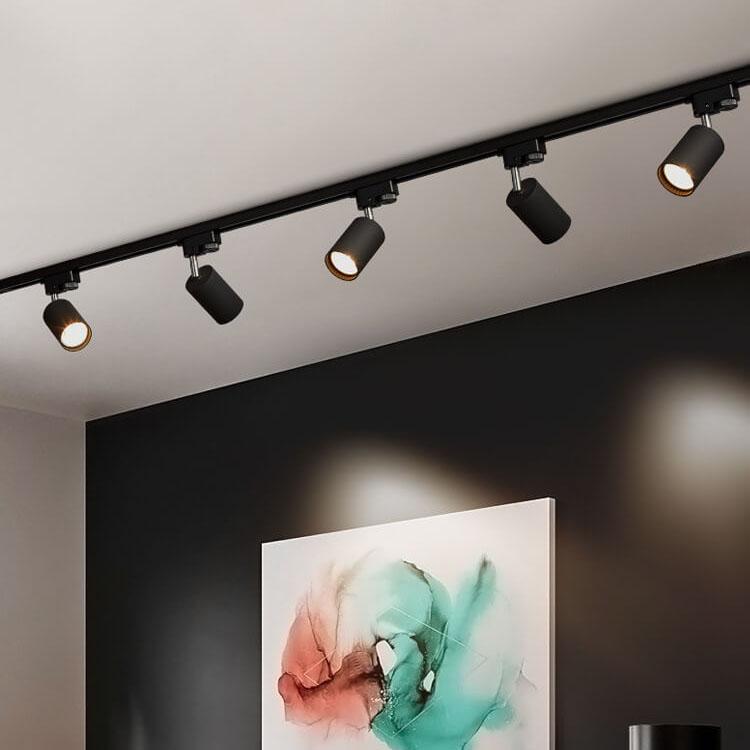 Modern Tubular Track Lighting - 3/4/5 Light LED Flush Mount Fixture