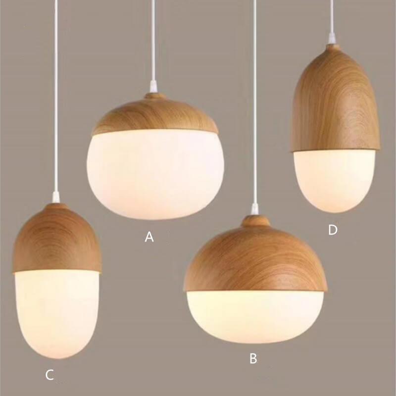 Modern Beige Nut Globe Pendant Light - 1-Light Fixture for Home Decor, Contemporary Ceiling Lighting, Stylish Pendant Lamp, Living Room, Kitchen, Dining Room Lighting