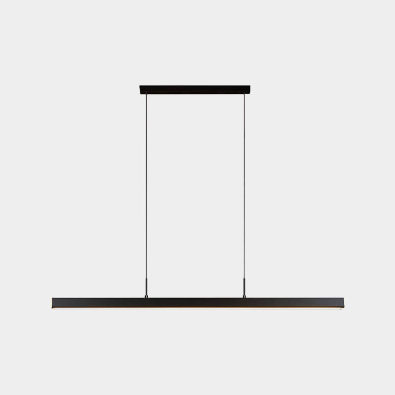 Modern Minimalist Long Strip LED Pendant Light - Sleek Lighting Solution for Home & Office, Energy-Efficient Design, Adjustable Height, Stylish Illumination
