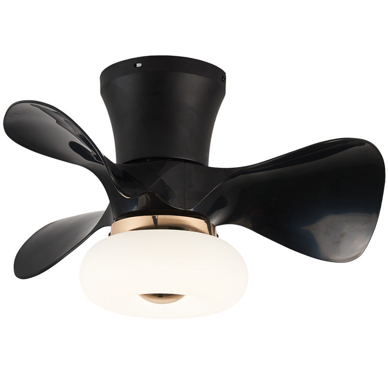 Contemporary Nordic Macaron ABS Metal LED Ceiling Fan Light for Living Room