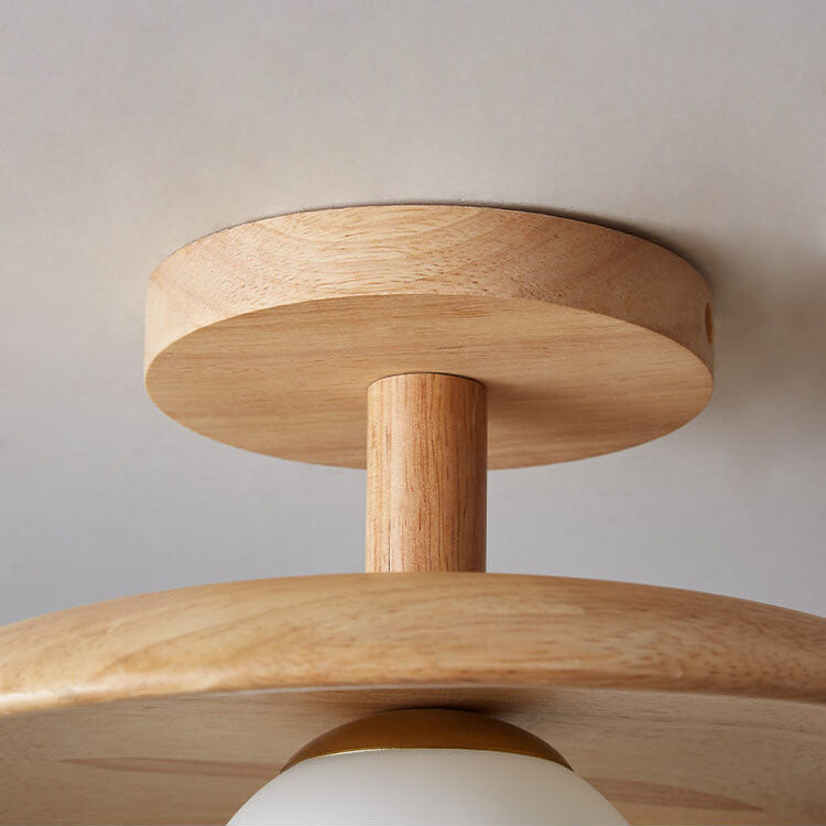 Nordic Wooden Dome 1-Light Semi-Flush Mount Ceiling Light 

Illuminate your space with a sleek Nordic design. This semi-flush mount ceiling light features a stylish wooden dome, ideal for modern, minimalist, or Scandinavian interiors. Perfect for living r