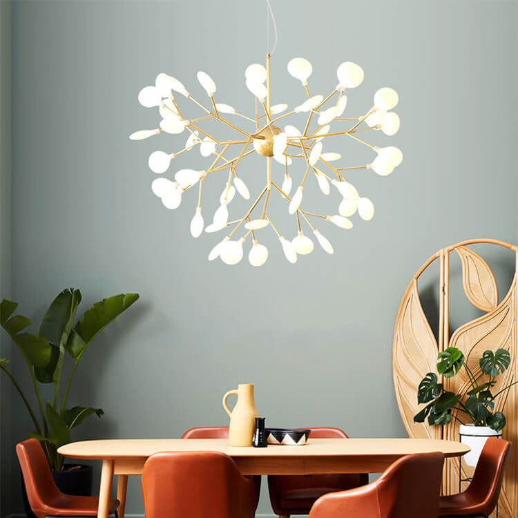 Modern Metal 27/36 Light Fireflies LED Chandelier - Contemporary Lighting, Dimmable Fixtures, Stylish Home Decor, Energy-Efficient Design