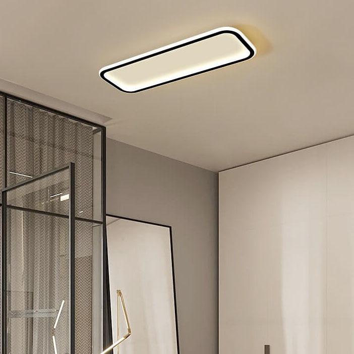 Minimalist 1-Light LED Flush Mount - Acrylic, 3 Color Changeable, Modern Ceiling Light