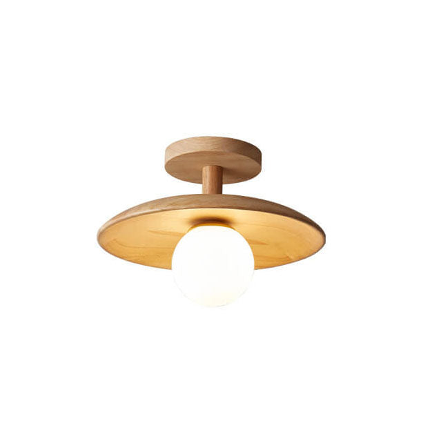 Nordic Wooden Dome 1-Light Semi-Flush Mount Ceiling Light 

Illuminate your space with a sleek Nordic design. This semi-flush mount ceiling light features a stylish wooden dome, ideal for modern, minimalist, or Scandinavian interiors. Perfect for living r