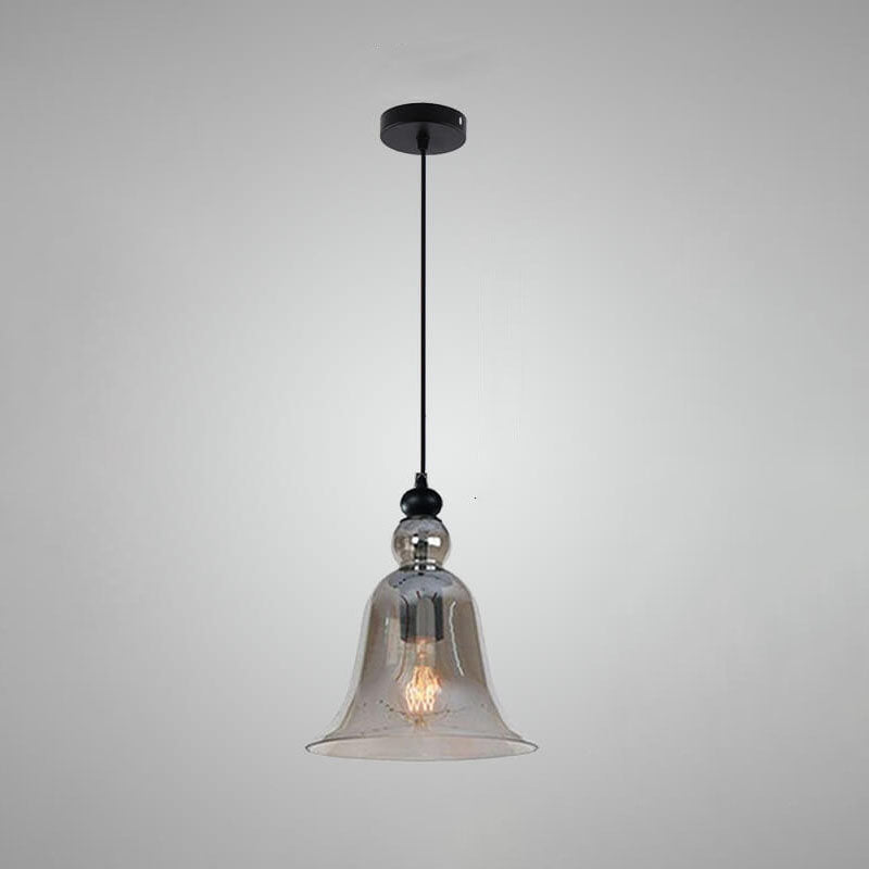 Industrial Glass 1-Light Pendant Ceiling Light Fixture