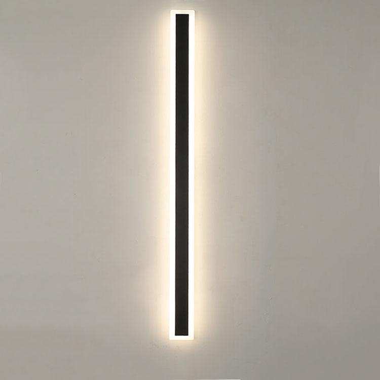 Minimalistic Elongated LED Acrylic Wall Light - Waterproof Outdoor Fixture