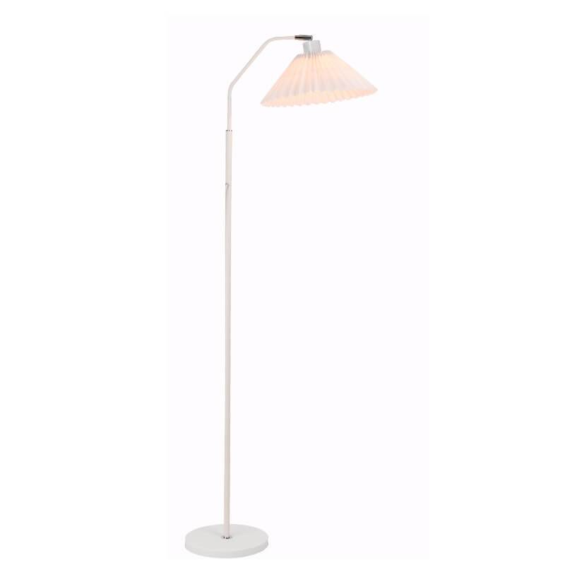 Minimalist Pleated Shade 1-Light Floor Lamp - Modern Standing Light for Living Room & Bedroom