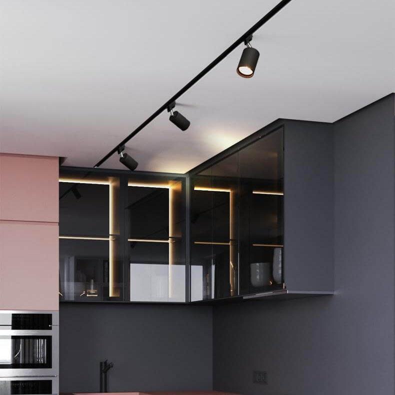 Modern Tubular Track LED Flush Mount Lighting - 3/4/5 Light Fixtures