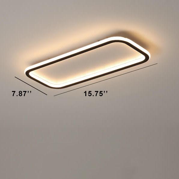 Minimalist 1-Light LED Flush Mount - Acrylic, 3 Color Changeable, Modern Ceiling Light