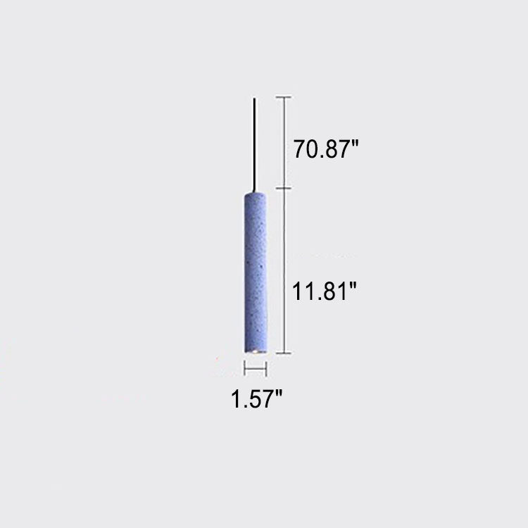 Nordic Colorful Terrazzo LED Pendant Light - Cylindrical Shape