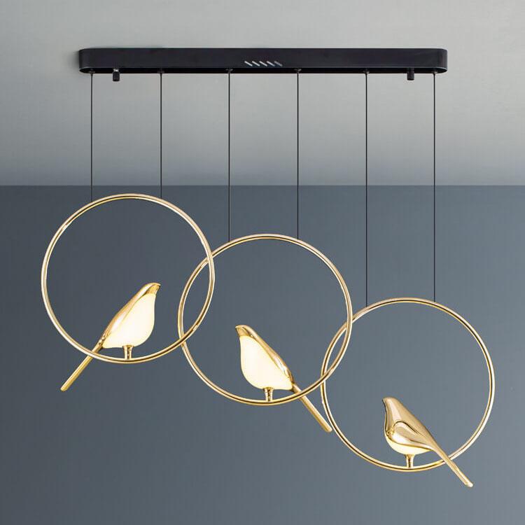 Nordic Acrylic LED Bird Chandelier - 1/3/6 Light Pendant Fixture