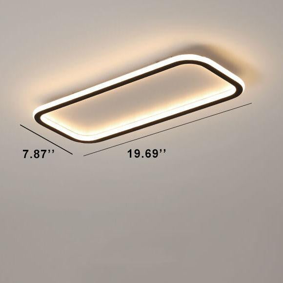 Minimalist 1-Light LED Flush Mount - Acrylic, 3 Color Changeable, Modern Ceiling Light