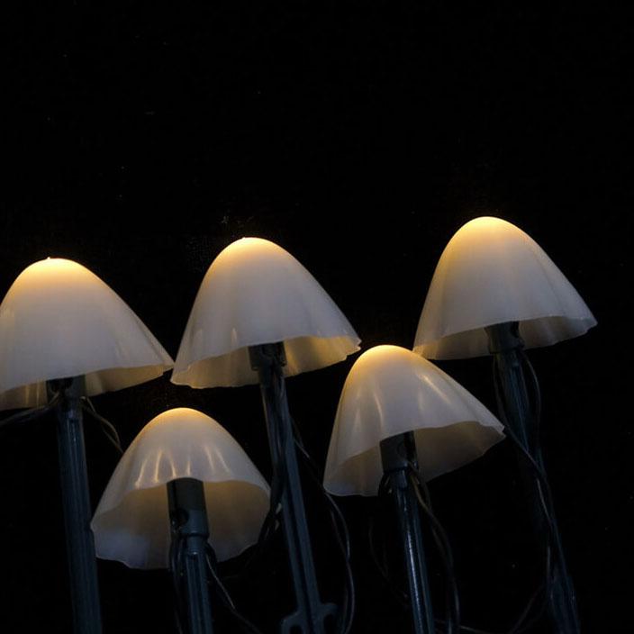 Contemporary Solar LED Mushroom String Lights for Outdoor Patio  

Illuminate your outdoor space with our contemporary solar LED mushroom string lights. Perfect for patios, gardens, and gatherings, these energy-efficient lights add a whimsical touch while