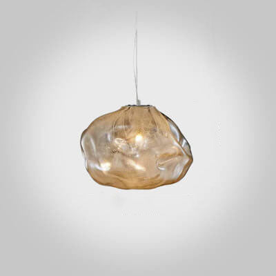 Modern Cloud Glass Pendant Light - 1-Light Suspension Lamp for Stylish Home Decor