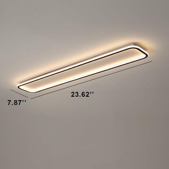 Minimalist 1-Light LED Flush Mount - Acrylic, 3 Color Changeable, Modern Ceiling Light