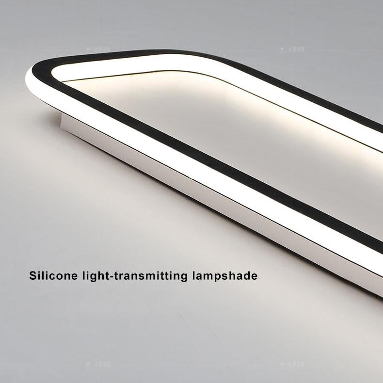 Minimalist 1-Light LED Flush Mount - Acrylic, 3 Color Changeable, Modern Ceiling Light