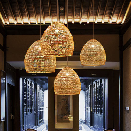 Rattan Weaving Dome Pendant Light - Boho Chic Lighting Fixture  

Elevate your space with this stunning rattan weaving dome pendant light. Perfect for adding a bohemian touch to your home decor, this light fixture seamlessly blends style and functionality