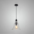 Industrial Glass 1-Light Pendant Ceiling Light Fixture